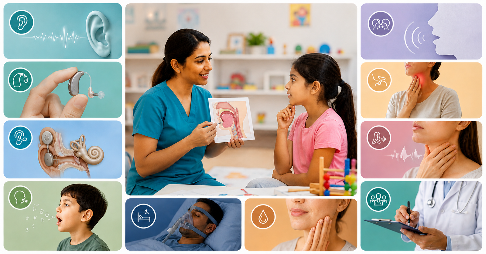Specialist therapist guiding clinical evaluation